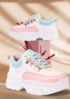 TREADLY New Fashion Party Wear Sneakers For Women(Multicolor , 5)