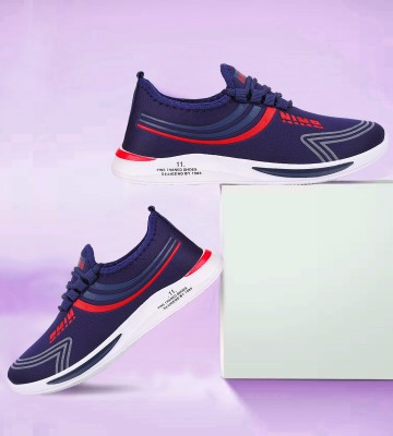 Axter Exclusive Affordable Collection of Trendy & Stylish Sports Shoes Walking Shoes For Men(Navy, Red, Grey , 6)