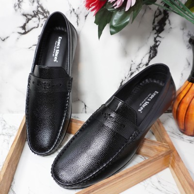 BeeOne Loafers For Men(Black , 6)