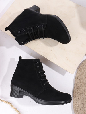 THE ALL WAY Elegant Women Ankle Length Footwear Boots For Women(Black , 5)