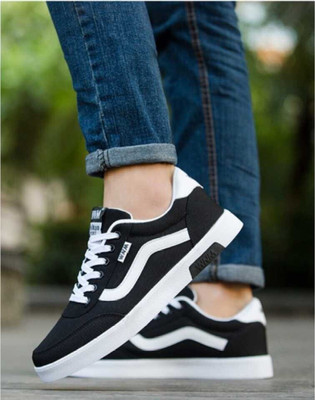 WIDGET Running,Walking,Training,Sports Shoes,Casual shoe Canvas Shoes For Men(Black)
