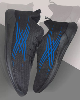 Kenamin SPORTS FOR MEN & KIDS Running Shoes For Men(Black, Blue , 10)
