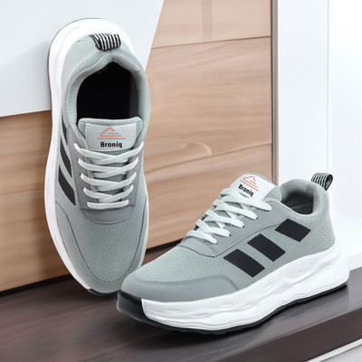 broniq BRONIQ GREY REC CASUAL TRENDY CASUAL SHOES FOR MEN Outdoors For Men(Grey , 6)