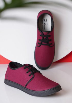Free Kicks FK-205 Lightweight Casuals For Men(Maroon , 6)