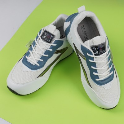 TR Running Shoes For Men, Basketball Shoes For Men Dancing Shoes For Men(White, Blue)