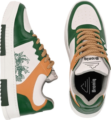 broniq BRONIQ GREEN MULTI COLOUR TSUNAMI TRENDY CASUAL SHOES FOR MEN Casuals For Men(Multicolor , 6)