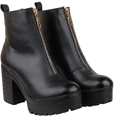 KILLER Women Boot's | Stylish Latest Fashionable Boots for Women's & Girl's Boots For Women(Black , 5)