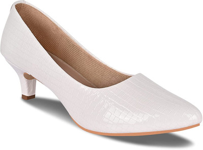 SMARTOS Women Heels(White , 7)
