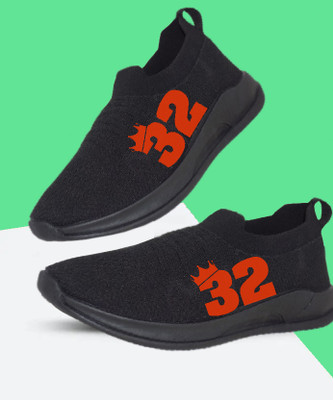 Kenamin SPORTS FOR MEN & KIDS Running Shoes For Men(Black, Orange , 10)