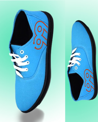 Kenamin Stylish Casual Shoes for Men and kids Casuals For Men(Blue, Orange , 3)