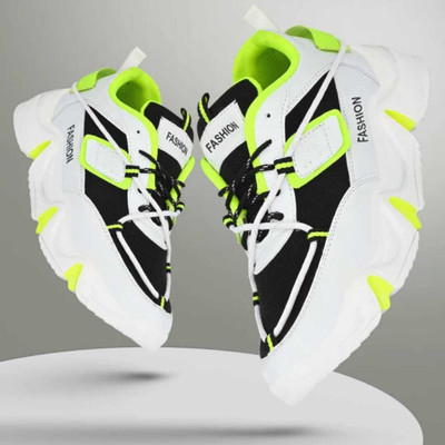 Sender Men looking stylish sneakers|wedding shoes|casual|dailywear,Juta,jute,shuj Sneakers For Men(Green , 10)