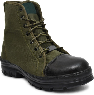 BRONIKA OMAGA MESN ARMY BOOTS FOE MEN ( UK 6 TO 10 UK ) Boots For Men(Black , 8)