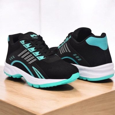 nurex Running Shoes For Men(Black , 8)