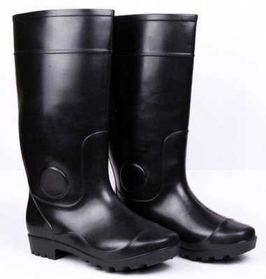 Hillson Soft Toe Rubber Safety Shoe(Black, S1, Size 10)