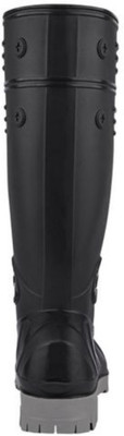 Hillson Steel Toe Rubber Safety Shoe(Black, SBP, Size 10)