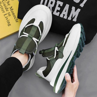 Franxtar Sneakers For Men(Green , 8)
