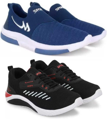Sonolite Combo Pack Of 2 Sneakers For Men(Blue , 6)