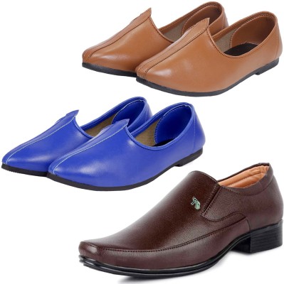 Vitoria Slip On For Men(Brown, Blue, Tan , 10)