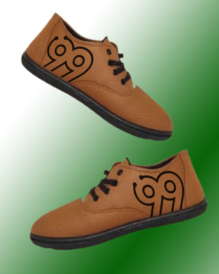 Kenamin Stylish Casual Shoes for Men and kids Casuals For Men(Tan, Black , 5)