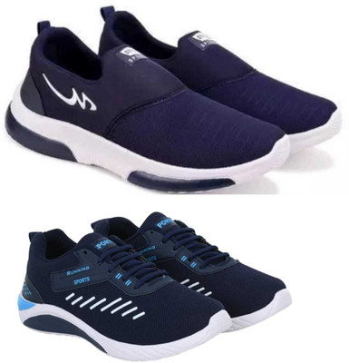 hxn Combo Pack Of 2 Sneakers For Men(Navy , 6)