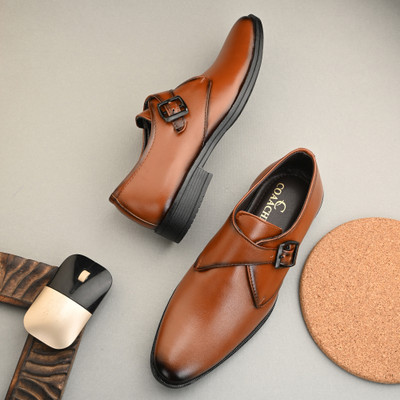 Coaachi Monk Strap For Men(Tan , 8)