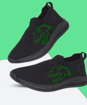 Kenamin SPORTS FOR MEN & KIDS Running Shoes For Men(Black, Green , 10)