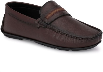 GUAVA Driving Shoes For Men(Brown , 6)