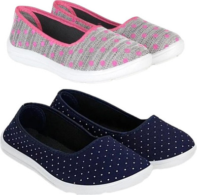 DRH R17-PKBD,R12-WHDOT Bellies For Women(Multicolor , 6)