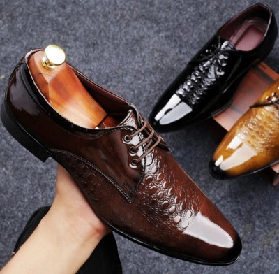 STIFRON Latest formal shoes for men, light weight/ premium quality formal/comfort Party Wear For Men(Brown , 9)