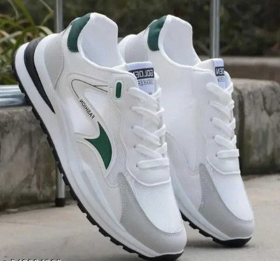 SPONIC Trendy | Sport |Fashion Sneaker | Gym | Running Shoe for Men Slip On Sneakers For Men(Green , 10)