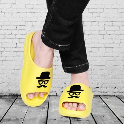 Superaj Men Slides(Yellow , 10)