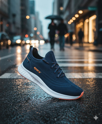 Sparx SM 9038 Running Shoes For Men(Navy, Orange , 10)