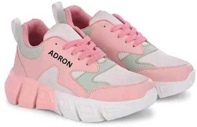 TREADLY New Women's Stylish Casual Sports Sneakers For Women(Pink , 5)