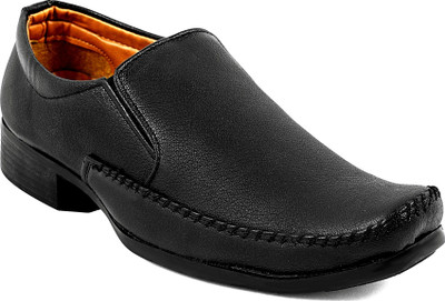 Shoes Kingdom Slip On Formal Party Wear Daily Use Shoe Slip On For Men(Black , 7)