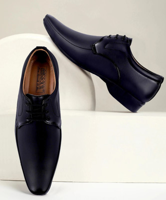 Aaeshu Men & Boys Stylish & Atractive black Color office formal shoe Derby For Men(Black , 9)