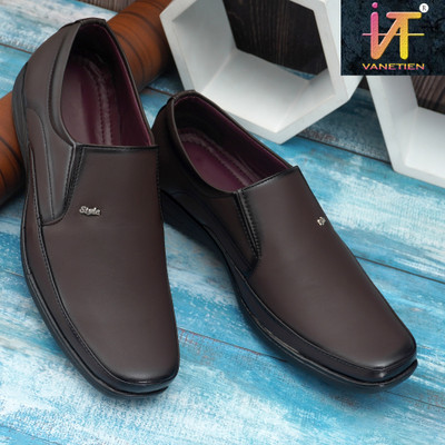 VANETIEN F-STYLE Slip On For Men(Brown , 8)