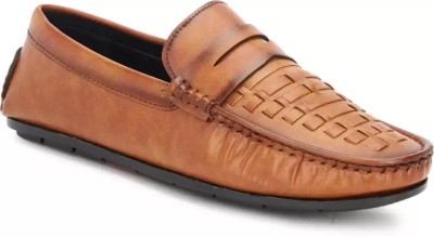 Faxian Loafers For Men(Tan , 9)