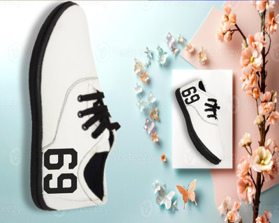 Kenamin Stylish Casual Shoes for Men and kids Casuals For Men(White, Black , 7)