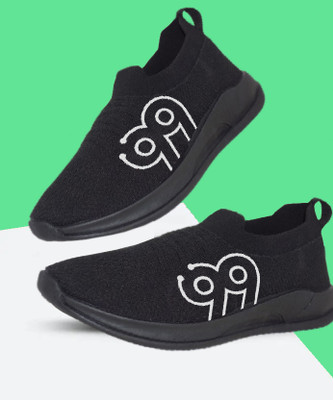 Kenamin SPORTS FOR MEN & KIDS Running Shoes For Men(Black, White , 9)