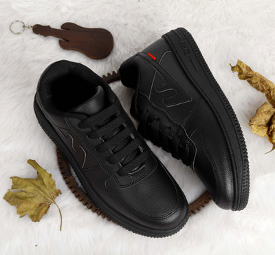 Free Kicks FK- Alpha- Lightweight Sneakers For Men(Black , 6)