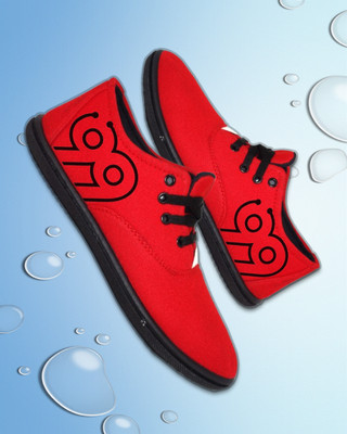 Kenamin Stylish Casual Shoes for Men and kids Casuals For Men(Red, Black , 10)