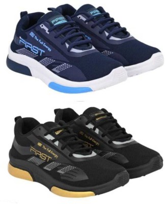 ANGO COMBO PACK OF 2 PAIR OF SHOES Sneakers For Men(Blue, Black)