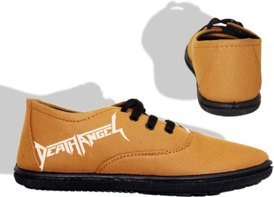 Kenamin Stylish Casual Shoes for Men and kids Casuals For Men(Tan, White , 7)