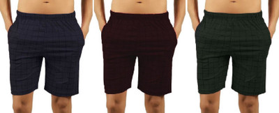 CAPTMARTIN Checkered Men Multicolor Bermuda Shorts