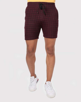 MRB Self Design Men Brown Regular Shorts