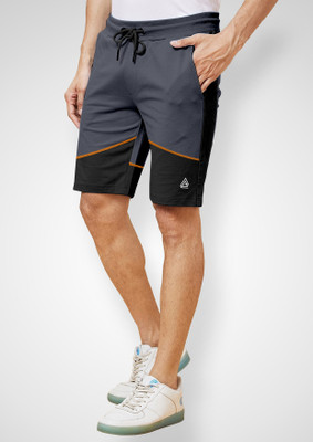 FTX Self Design Men Dark Grey Sports Shorts