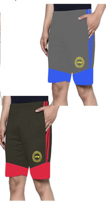 MRB Self Design Men Dark Grey Regular Shorts