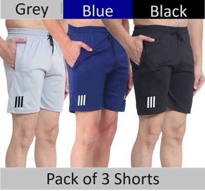 Striped Men Multicolor Regular Shorts