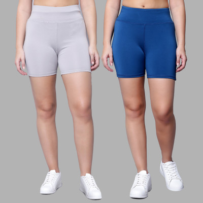 MYO Solid Women Multicolor Gym Shorts