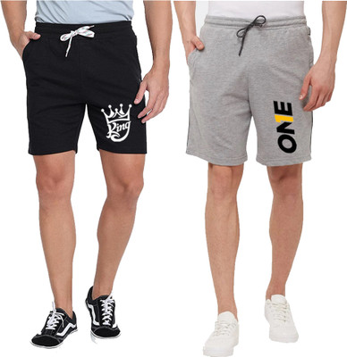 ACTIVEMENS Graphic Print Men Multicolor Basic Shorts